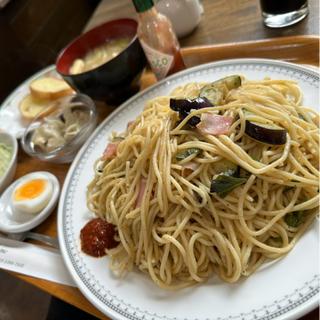 なすとベーコンと大葉四川風