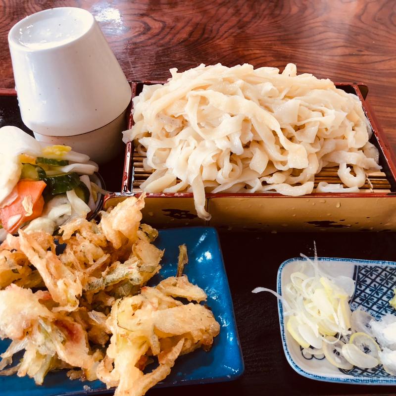 もりうどん(並)と天ぷら(かどや )