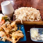 もりうどん(並)と天ぷら