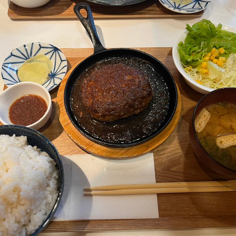 ハンバーグ定食(未来食屋 BeefRice&Curry 無くなり次第終了)