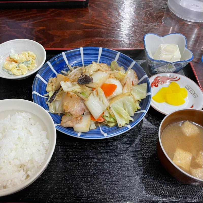 野菜炒め定食(のんき家)
