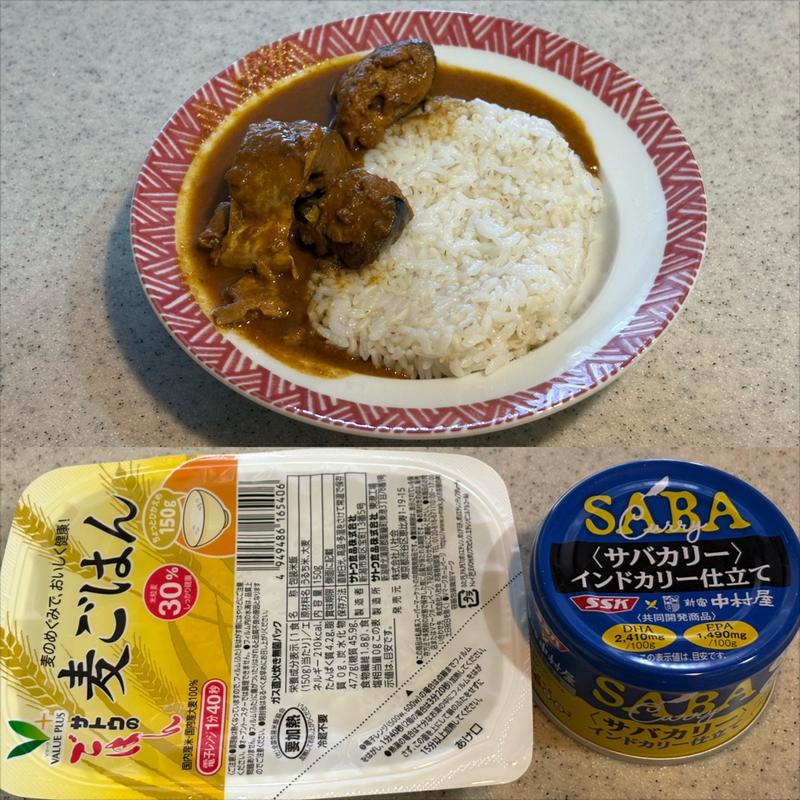 サバカリー (インドカリー仕立て) ➕ 麦ごはん(相鉄ローゼン 南まきが原店)
