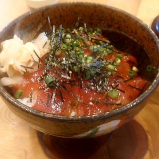 づけ鮪とかき揚げの丼ぶり