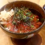 づけ鮪とかき揚げの丼ぶり