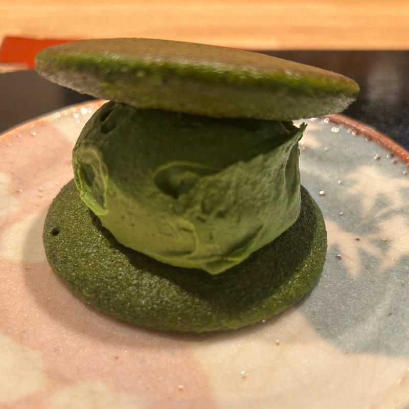 生どら焼き 抹茶(TEA SQUARE MORIHAN 森半 蔵カフェ)