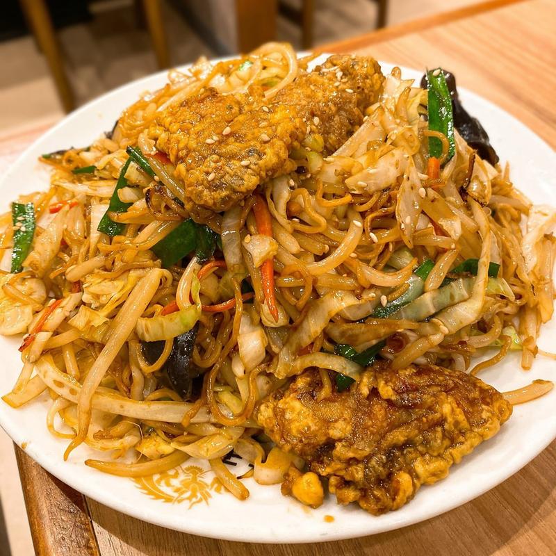 牡蠣焼きそば 特盛り(餃子の王様 龍吟 ミッテン府中店)