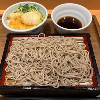 半熟たまご天小丼とそば