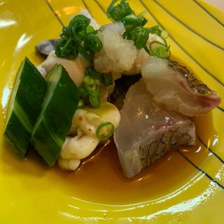 鯛白子ポン酢(ほそぼそ亭)