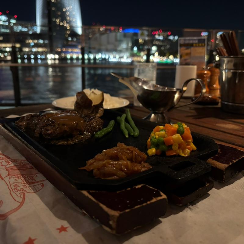 オリジナルハンバーグステーキ（220g）S(ハングリータイガー 横浜ハンマーヘッド店)