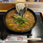 名物かすカレーうどん(麺くい やまちゃん)