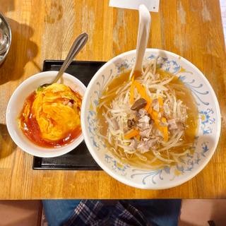 もやしラーメン＋ミニ天津丼