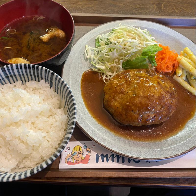 特製ハンバーグ定食(Miino食堂)