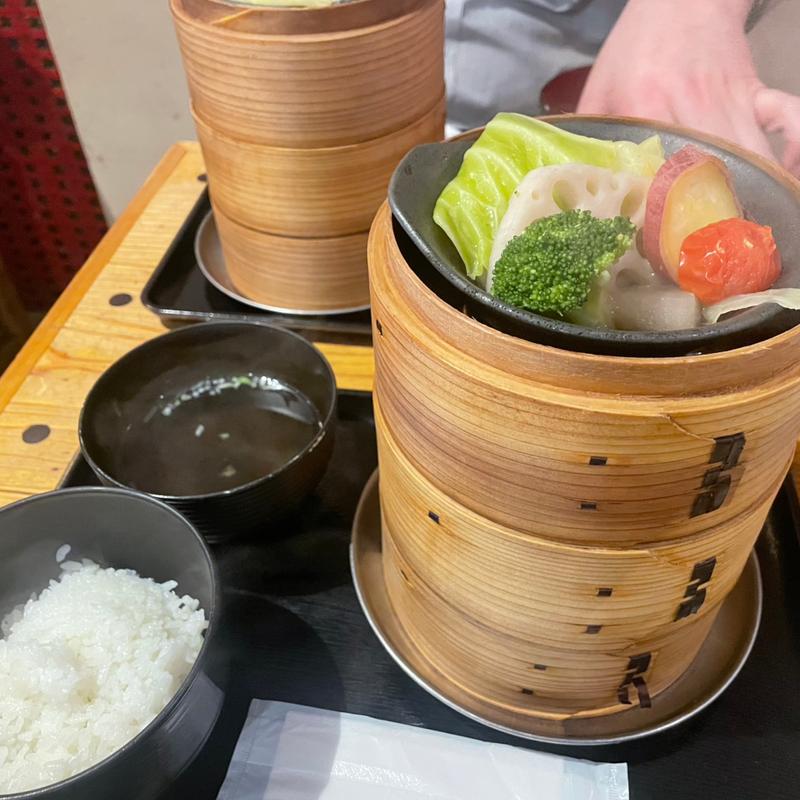 肉汁焼売定食(酒と肴とせいろ蒸し オオサカチャオメン)