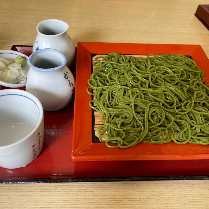 茶そば(永坂更科 布屋太兵衛(ながさかさらしなぬのやたへえ) 麻布総本店)