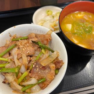 プルコギ丼豚汁セット