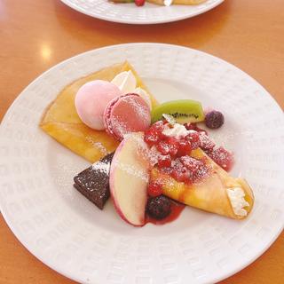 母の日の花束クレープ