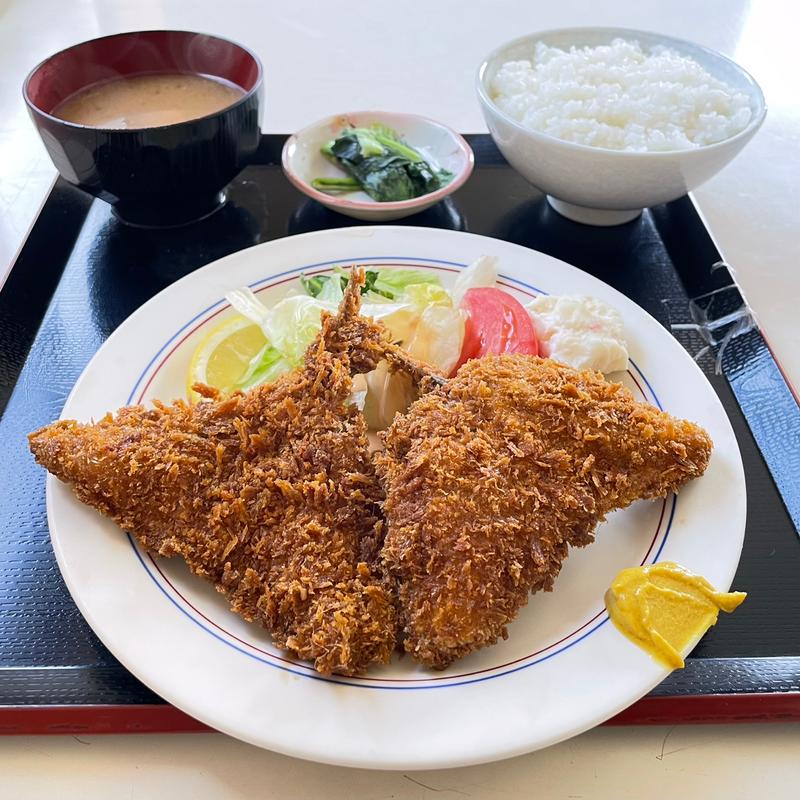 アジフライ定食(青木屋)