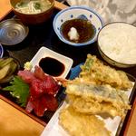 天ぷら切落し定食