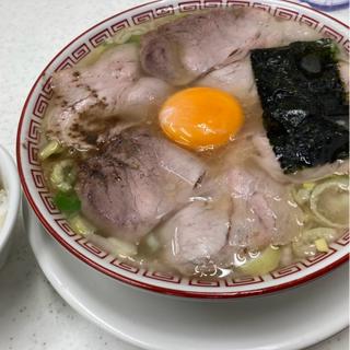 中華そば　卵黄トッピング