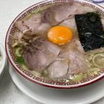 中華そば　卵黄トッピング