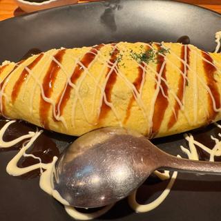 牛スジカレーオムレツ(創作食堂小ＨＡＮＡ)