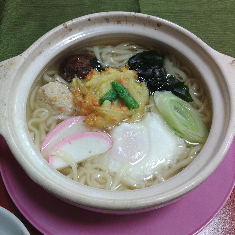 鍋焼きうどん(薬師堂温泉 )