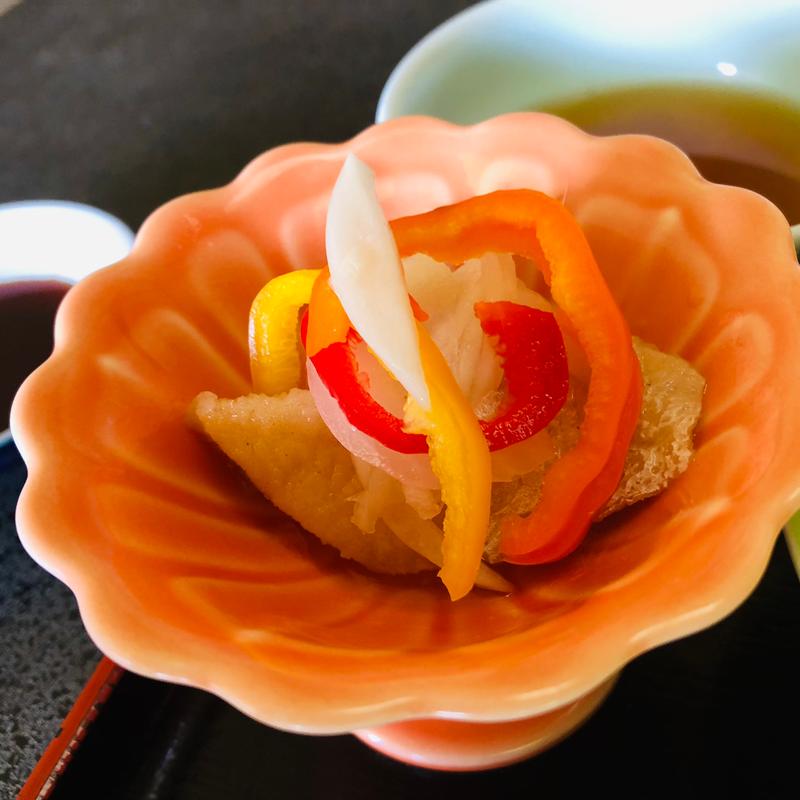 勘八の南蛮漬け_昼の寿司定食(万のせ )