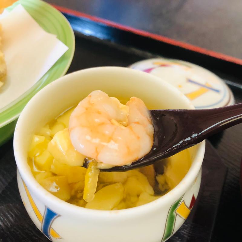 あんかけ茶碗蒸し_昼の寿司定食(万のせ )