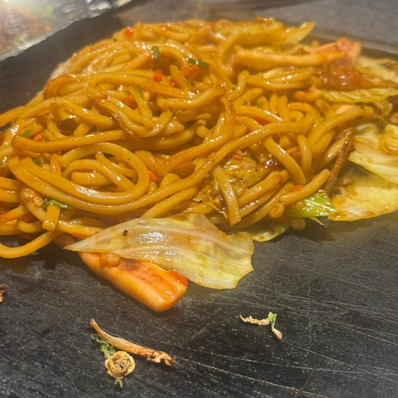 コース　イカ豚焼きそば(お好み焼き 狸狸亭 (ぽんぽこてい) 玉造店)