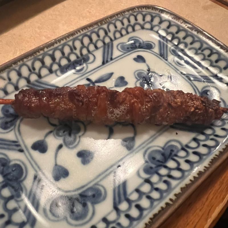 博多風皮串(串焼き 炊き餃子　おくちゃん)