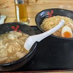 酒田のつけワンタンメン（肉ワンタン増し）