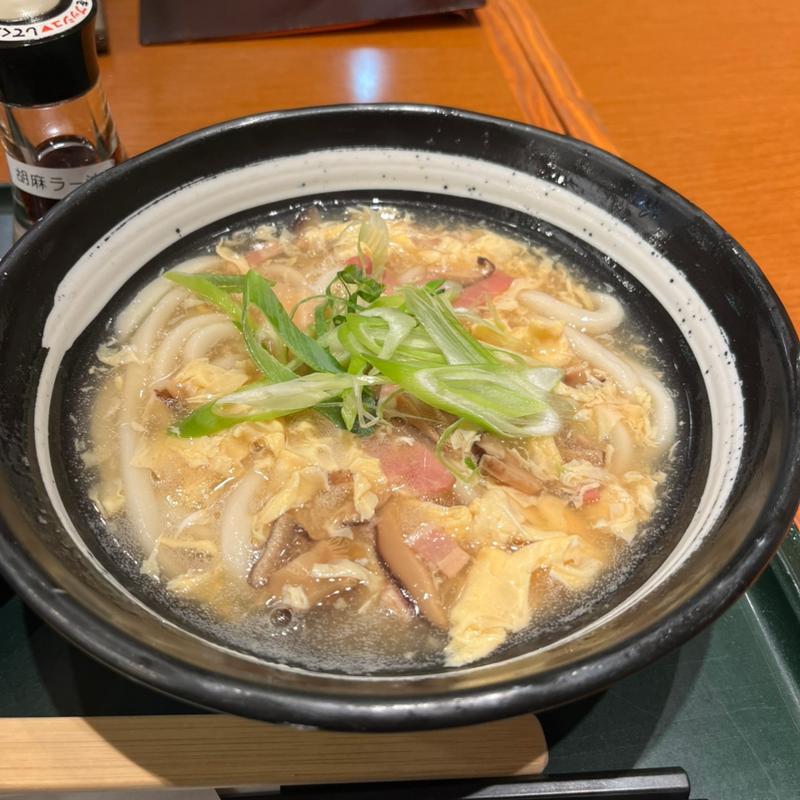 王さんの卵とじうどん(自家製麺 杵屋 宝塚ソリオ店)