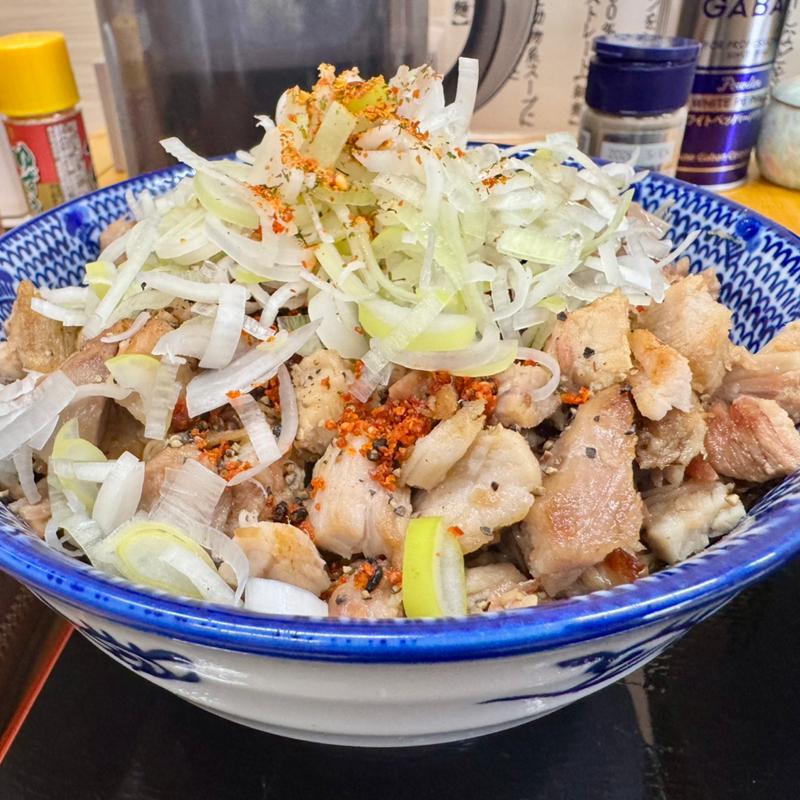 半ライスW盛り＋ねぎ(中華そば 香十)