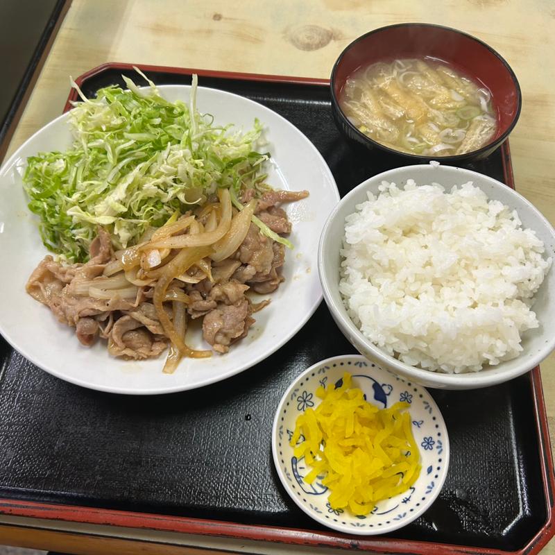 日替り　しょうが焼き定食(喜よし食堂)