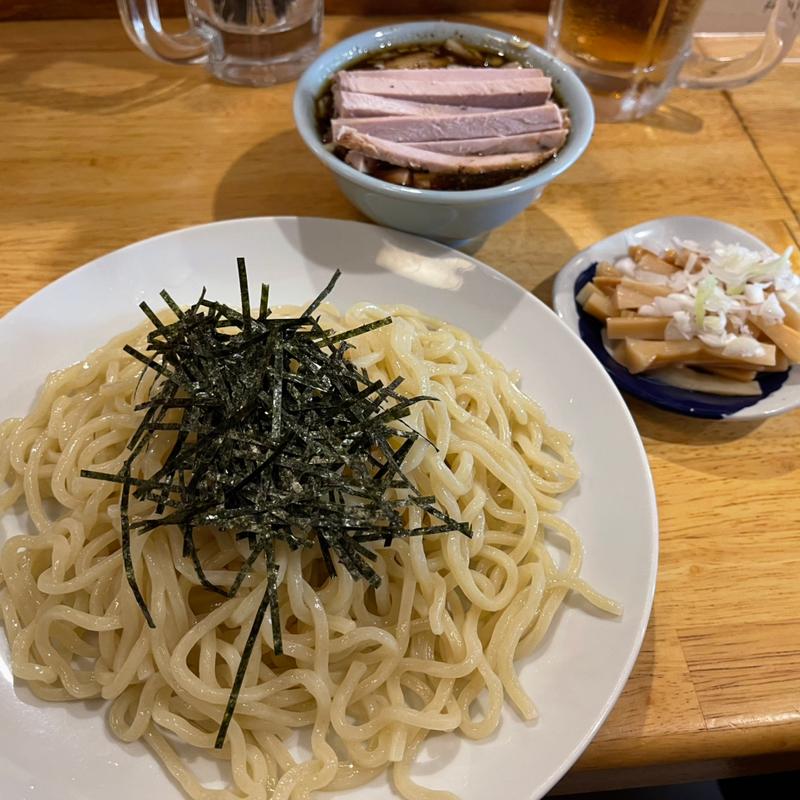 チャーシューメンマつけそば(中華つけ蕎麦 でき心)