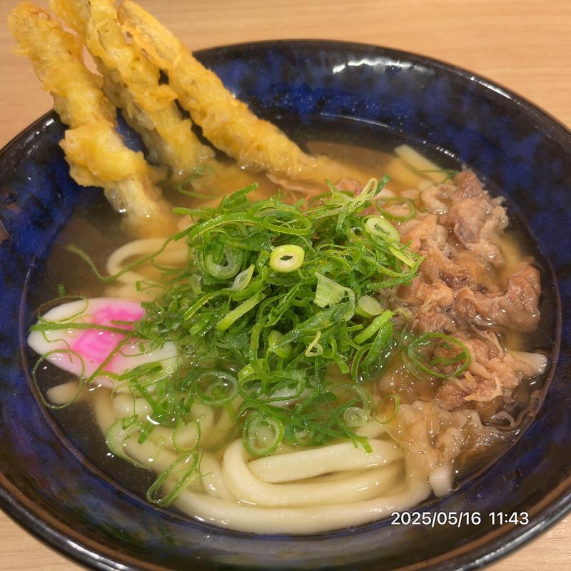 肉ごぼう天3本うどん(資さんうどん 古賀店)