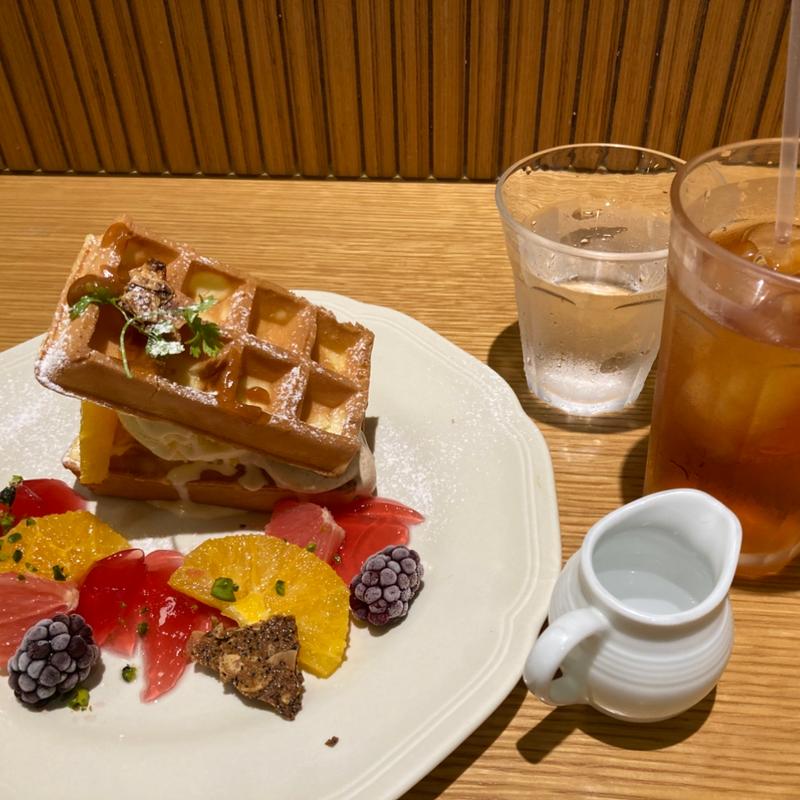 オレンジとアールグレイのワッフル(アフタヌーンティー・ティールーム ルミネ北千住)