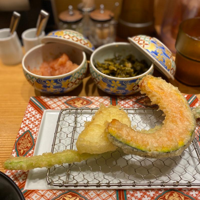 春の恵定食(博多天ぷらやまみ 大手町店)