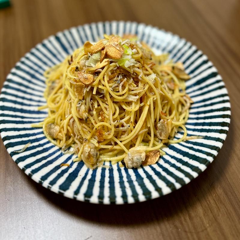 しらすオイルのあさりパスタ(ベルクス 東墨田店)