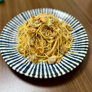 しらすオイルのあさりパスタ