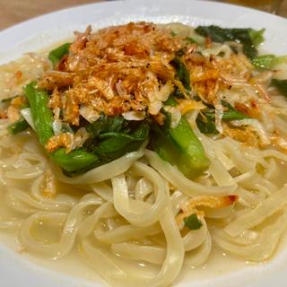 桜エビと菜の花のスープパスタ