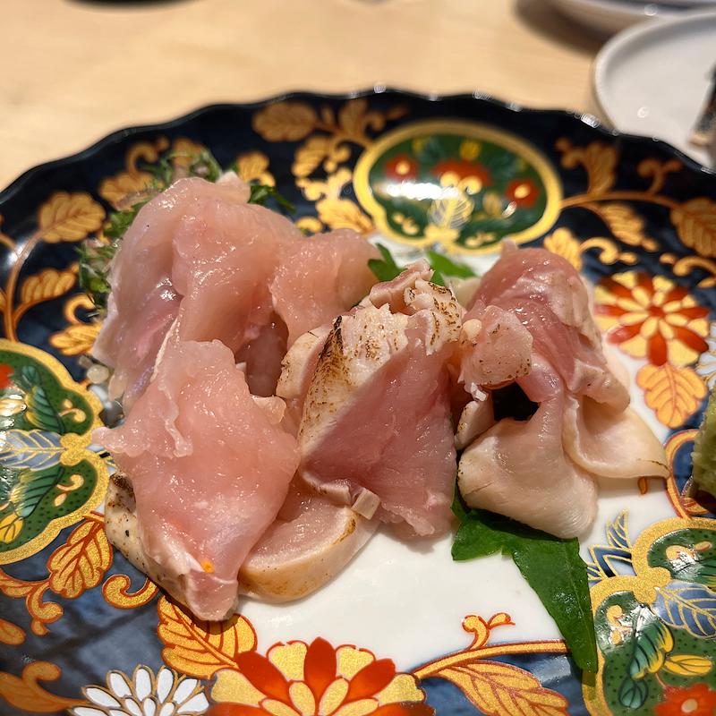 黒さつま鶏の刺し(酒場らいと - LIGHT -)