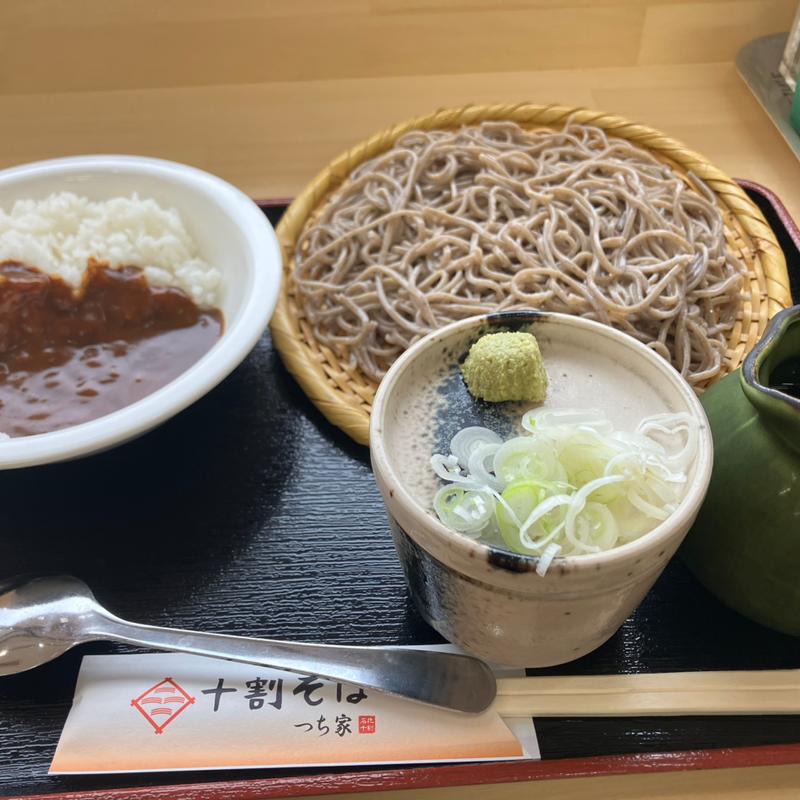十割そばミニカレーセット(十割そば つち家 足利本店)