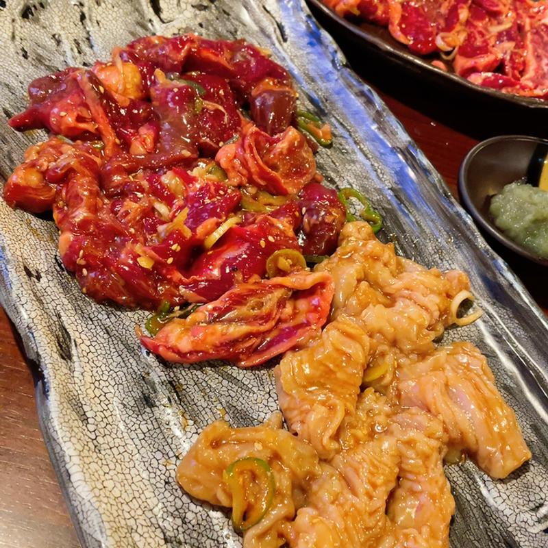 ジンギスカンと上ミノ(平和園 白石店)