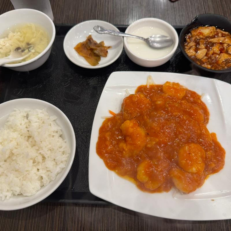 エビチリ定食(菜香菜 新宿店)