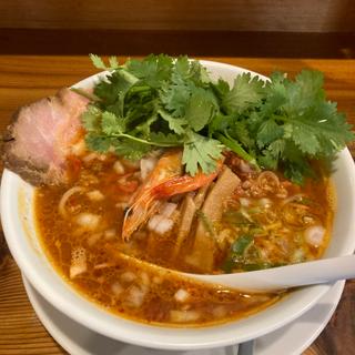 パクチー海老そば(中華蕎麦しのざき)