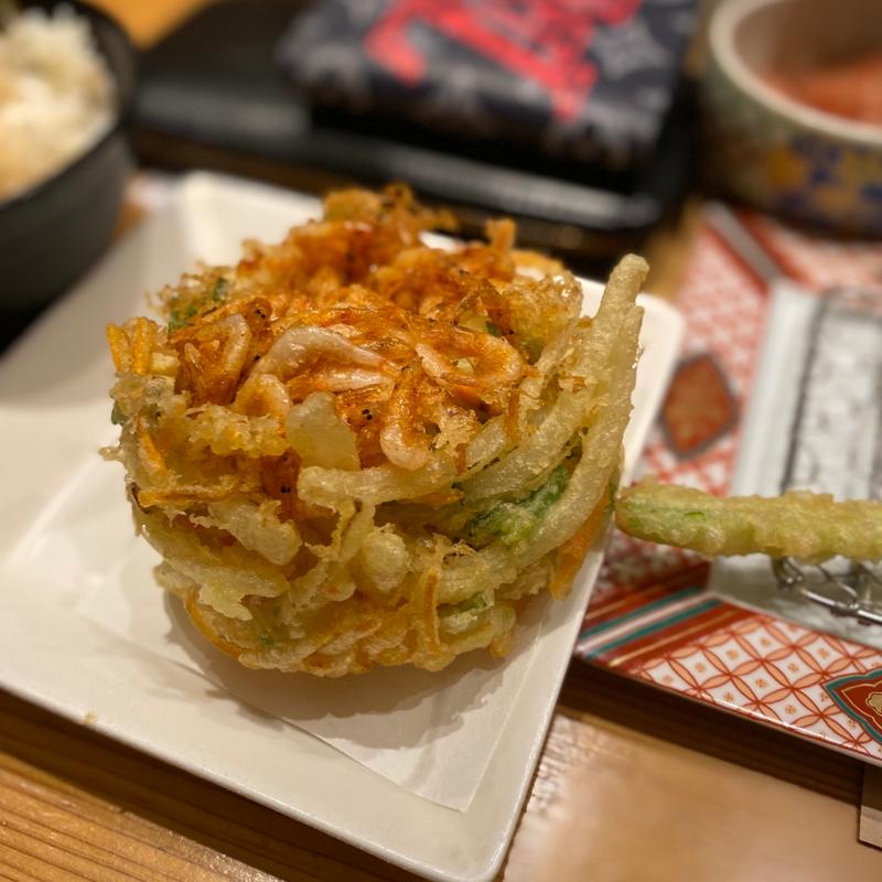 桜エビのかき揚げ(博多天ぷらやまみ 大手町店)