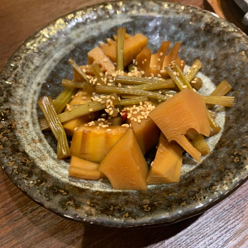 野ふきと筍の煮物(清龍 池袋西口店)