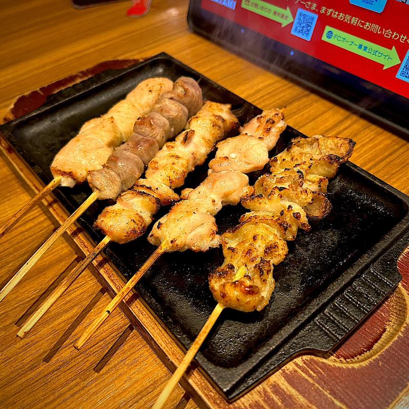 鉄板やきとり 5種盛(ミライザカ 名駅4丁目店)