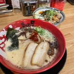 牛白湯ラーメン焼豚丼定食(ラーメンまこと屋 城陽店)